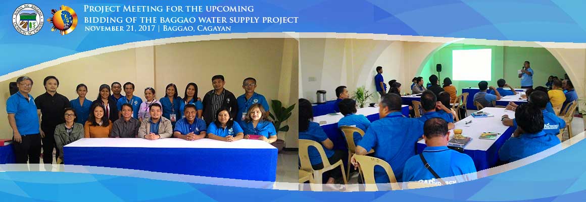 Project Meeting for the upcoming bidding of the Baggao Water Project