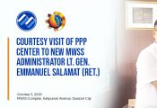 Courtesy Visit of PPP Center to New MWSS Administrator Lt. Gen. Emmanuel Salamat (Ret.)