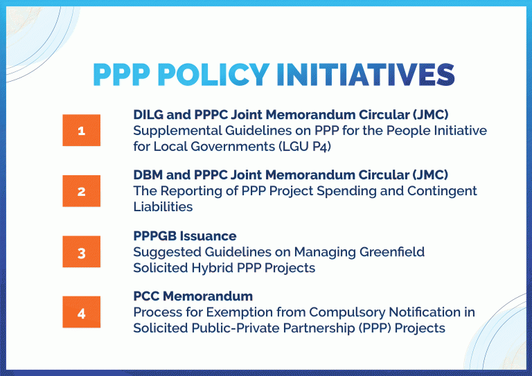 PPP Projects and Initiative Updates
