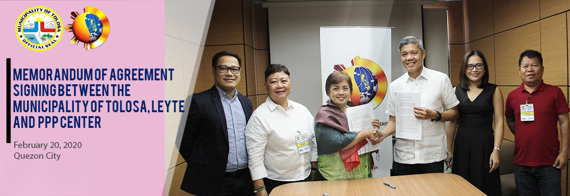 MOA Signing between Tolosa Leyte and the PPP Center